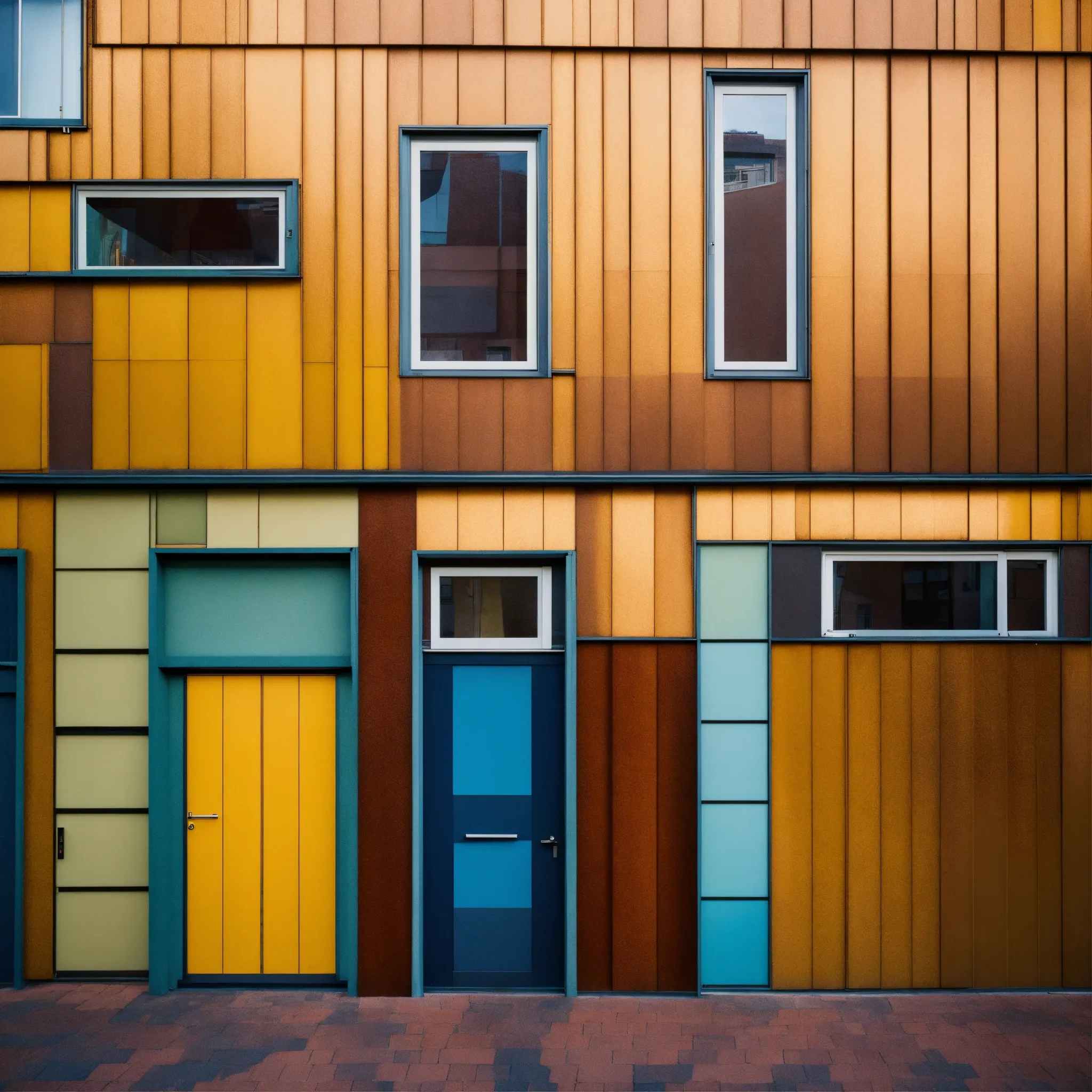 Industriële keuken met zwarte rolgordijnen in Tilburg